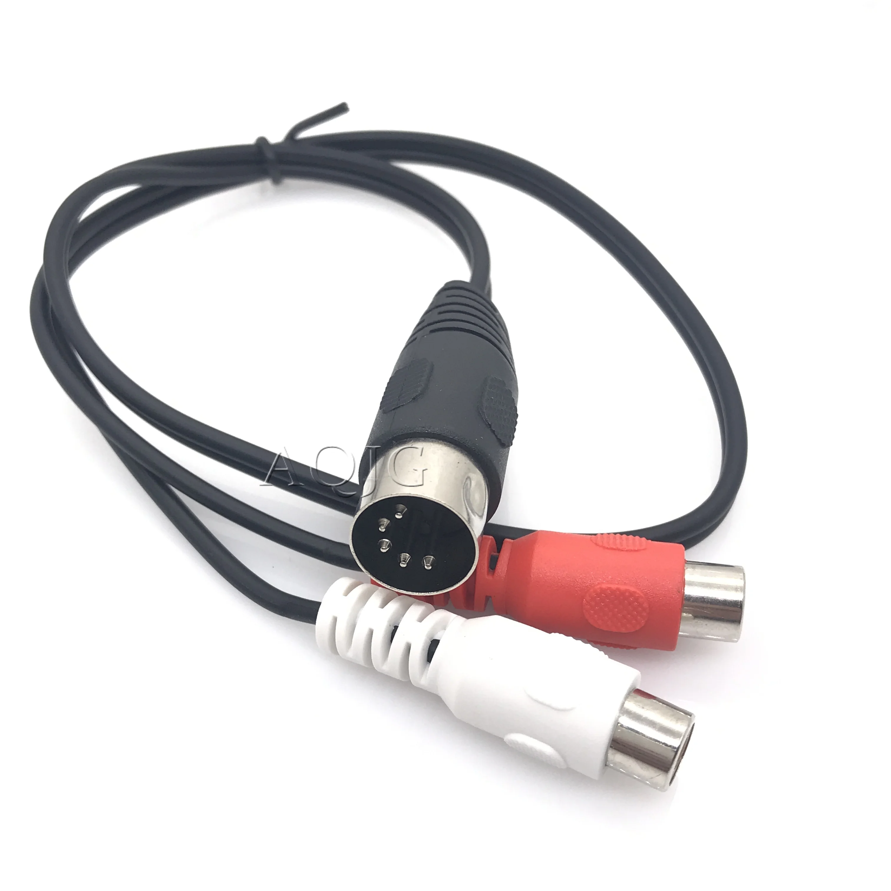 

MIDI DIN 5Pins Male to 2 RCA Phono Female Socket Jack MF Audio Cable 0.5M 1.5M Car Accessories