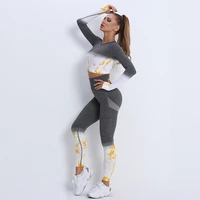 top high waist leggings sports suits seamless women yoga set workout sportswear clothes for women lounge wear set 2 piece set