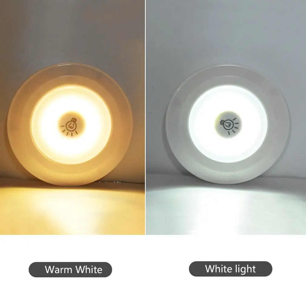

3W Super Bright Cob LED Under Cabinet Lamp Dimmable Closet Night Light With Wireless Remote Control For Bedroom Kitchen