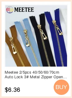 Meetee 2 шт 60-120 см 8# Смола двусторонний на молнии пуховик на молнии DIY длинная одежда Двухсторонний Слайдер ручной Швейные материалы ZA004
