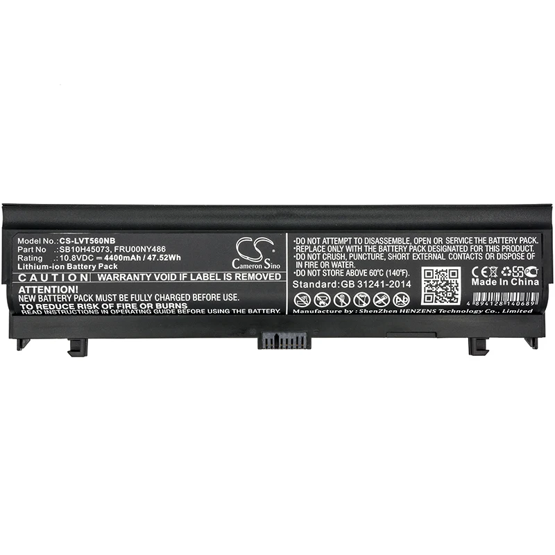 

Аккумулятор Cameron Sino 4400 мАч для Lenovo Thinkpad L560 Thinkpad L570