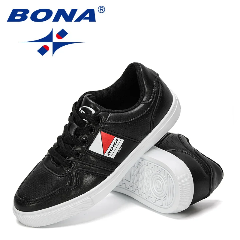 

BONA 2021 New Designers Trendy Skateboarding Shoes Women Casual Shoes High Quality Sneakers Ladies Vulcanized Shoes Feminimo