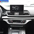 Кнопки для центральной консоли, декоративные наклейки для рамы, Стайлинг автомобиля для Audi Q5 FY 2018 2019, аксессуары для интерьера из нержавеющей стали