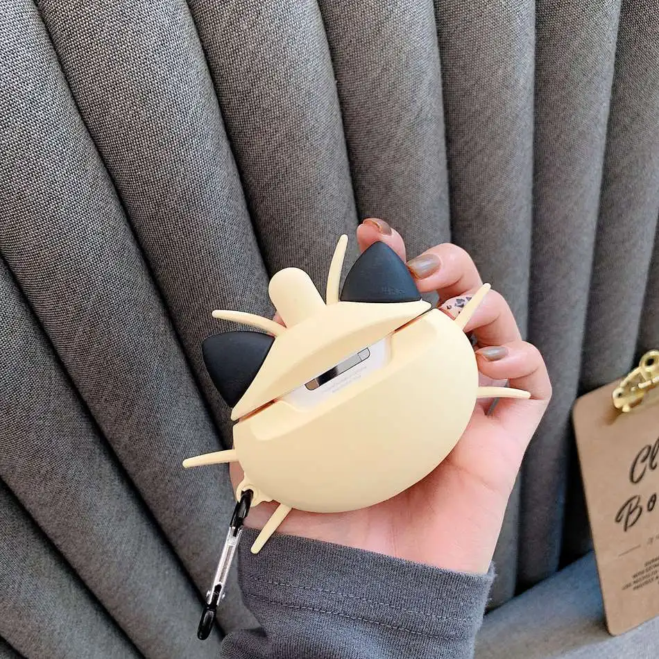 Милый 3D чехол для наушников для Airpods 2, чехол с изображением аниме, Детские Силиконовые Наушники с изображением утки, Защитная крышка для Apple Airpods 1, чехол для Earpods