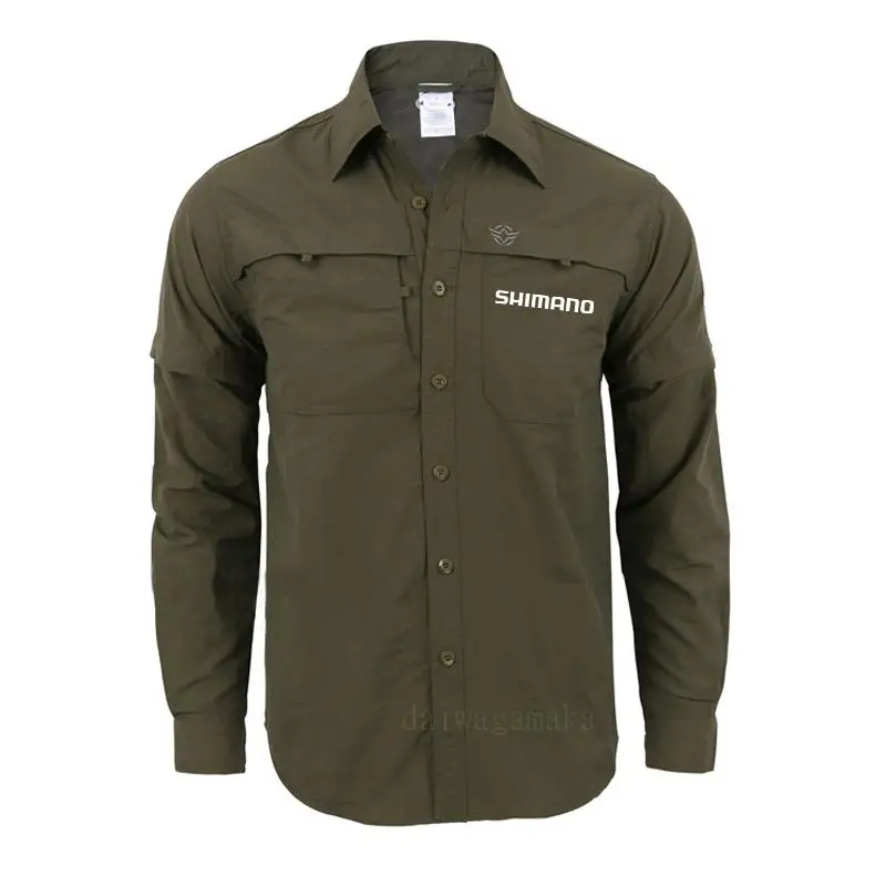 

Shimano Shirt Fishing Wear Outdoor Sport Camouflage Sunscreen Summer Fishing Clothing Men Breathable Shirt Fishing Jacket Spring