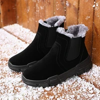 men boots mens winter shoes fashion snow boots shoes plus size winter sneakers ankle men shoes winter boots black grey footwear