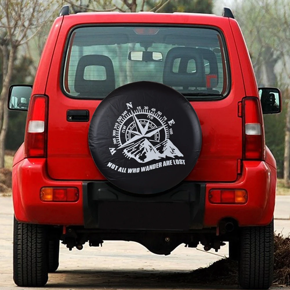 

14" 15" 16" 17" Inch PVC Leather Spare Tire Cover Case Bag Pouch Protector For Daihatsu Terios Honda CR-V Isuzu Trooper Bighorn