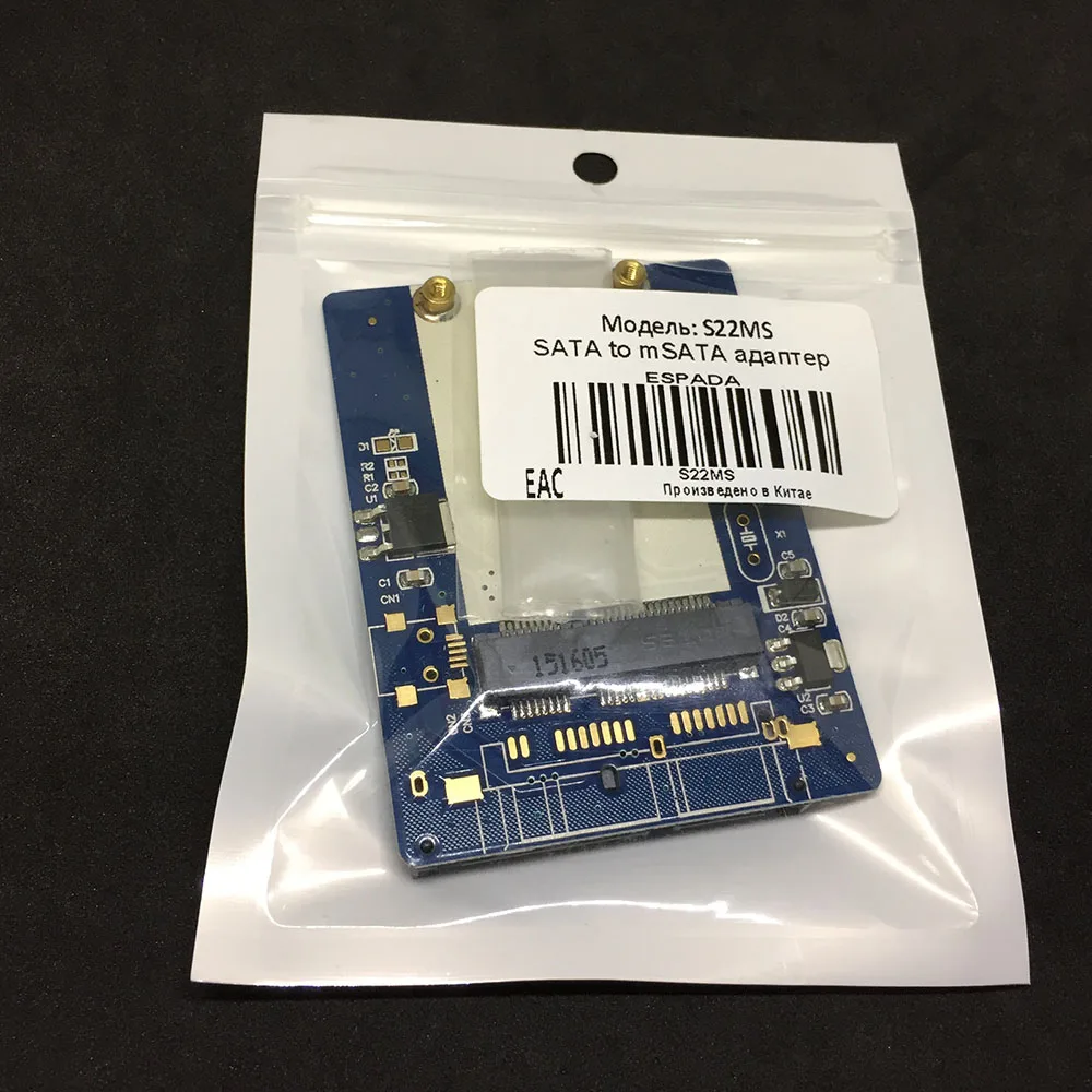 Adapter Sata to mSATA Espada s22ms forming factor 1 8" | Компьютеры и офис