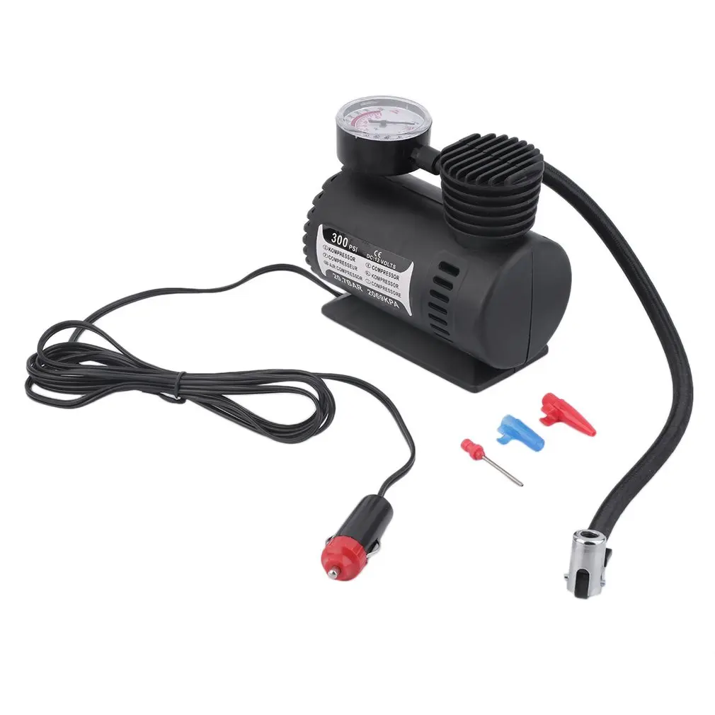 

New Mini 12V Inflator Pump Toys Sports Electric Pump Portable Mini Compact Compressor Pump Tyre Air Inflator Hot Sale