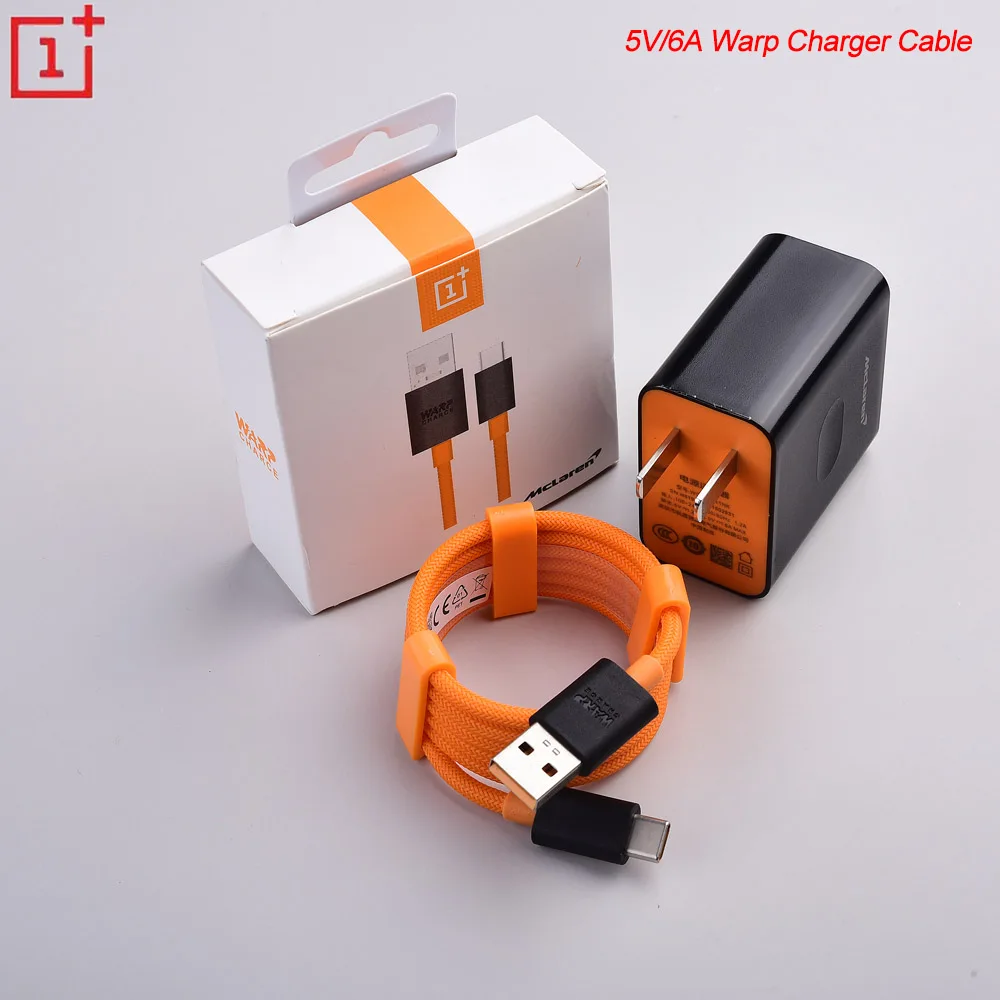 Зарядное устройство Oneplus Warp 30 Вт 5 В/6 А USB-адаптер для быстрой зарядки 1 м USB-кабель +