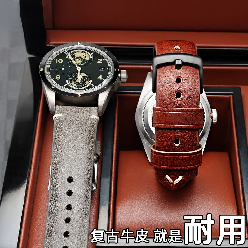 Ремешок из натуральной кожи для наручных часов Montblanc Star 36969 4810 Time Walker 1858 мужской 22