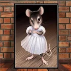 Алмазная живопись, наборы для вышивки крестиком, мозаика, алмазная мышь своими руками, алмазная вышивка 5D, квадратная вышивка с животными, украшение для рукоделия