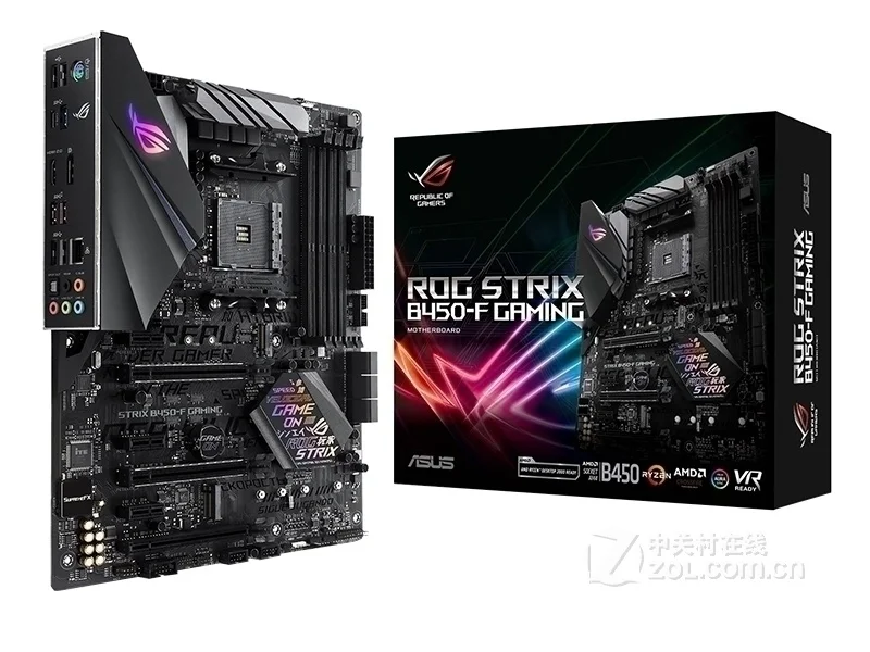 Оригинальная материнская плата для нового ASUS ROG STRIX B450-F GAMING Socket AM4 DDR4 USB3.1 64G SATA3 B450 M.2