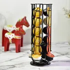 Вращающийся на 2020 градусов держатель для кофейных капсул Железный хромированный дисплей стойка для капсул полки для хранения держатель для капсул Dolce Gusto