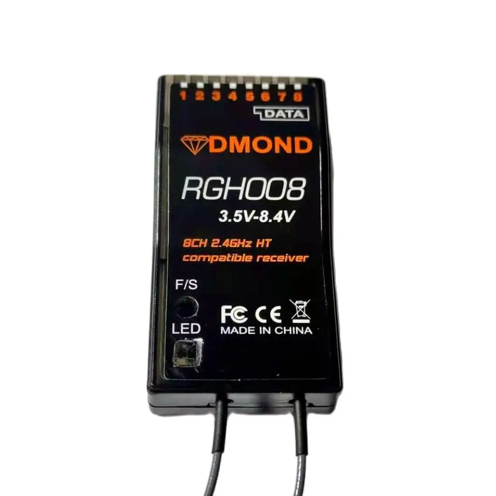 Graupner HoTT + SUMD-receptor compatible con DMOND RGH008, 8 canales, telemetr&iacute;a, GR-12L, GR-32L, MZ-32, MZ-12, MZ-10-3