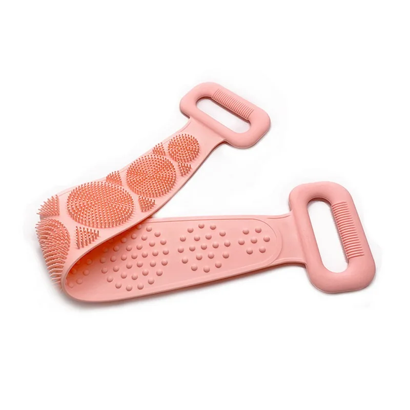 60 см волшебная щетка для душа гибкая скрубберная силиконовая очистки кожи банное