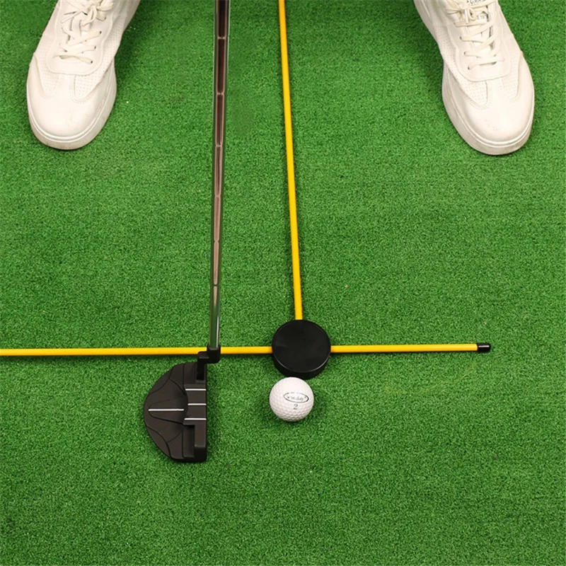 

Golf Indicator Stick Putter Auxiliary Trainer Golf Alignment Stick Putting Training Aid Direction Indicator Golf Swing Trainer