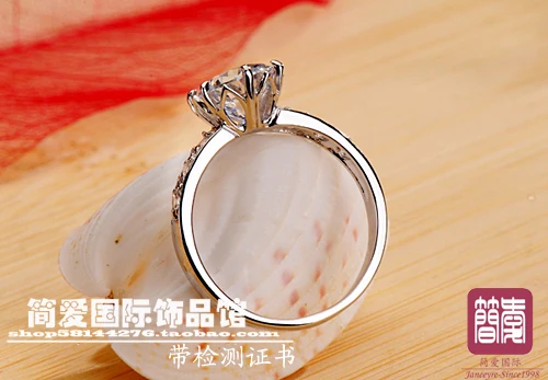 Классические круглые 1 5 CT обручальные кольца из синтетического камня