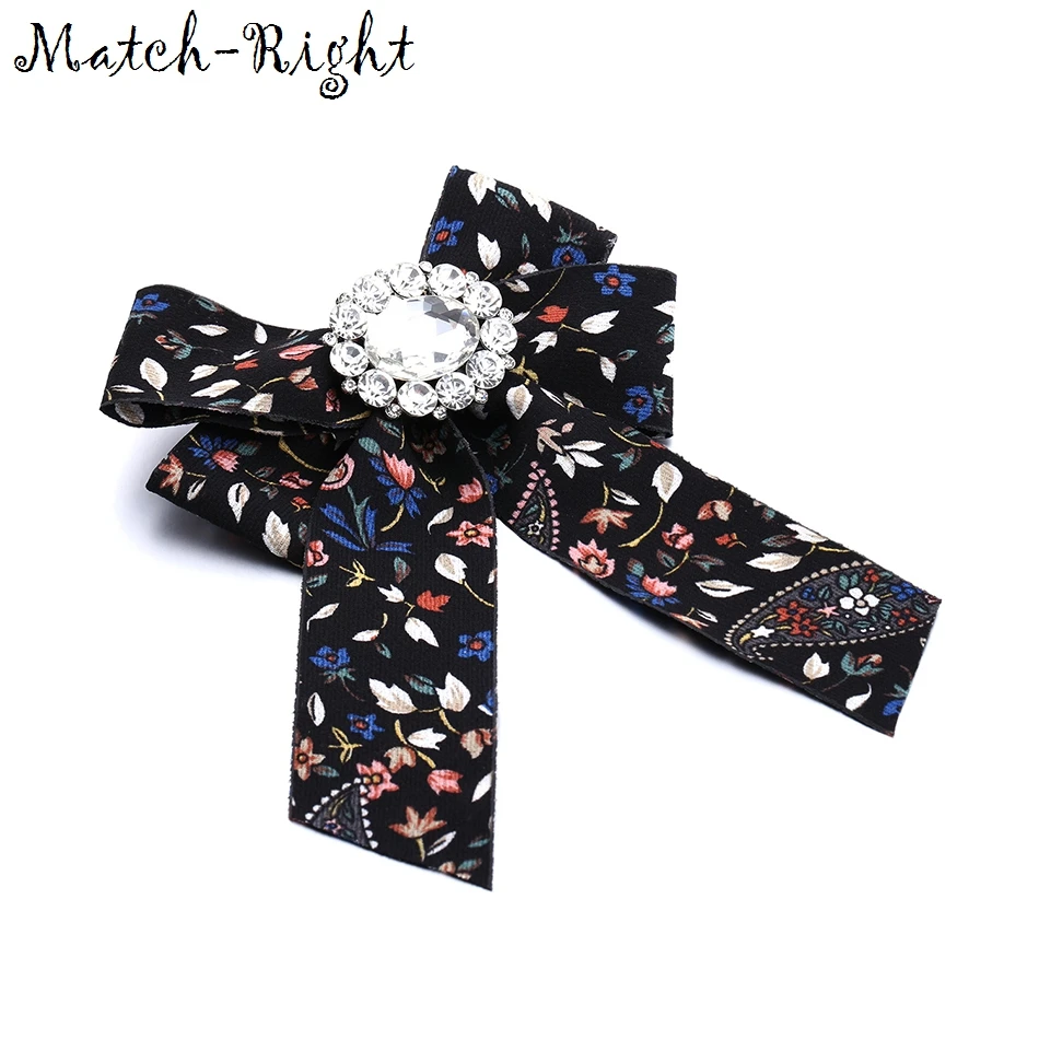 Броши Match Right для женщин и мужчин Длинная лента большой галстук бабочка в полоску