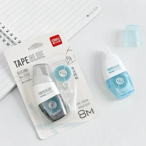 Двухсторонняя клейкая Маскировочная лента 6 мм x 8 м, прозрачная лента для студентов, офисные и школьные принадлежности, канцелярские принадлежности