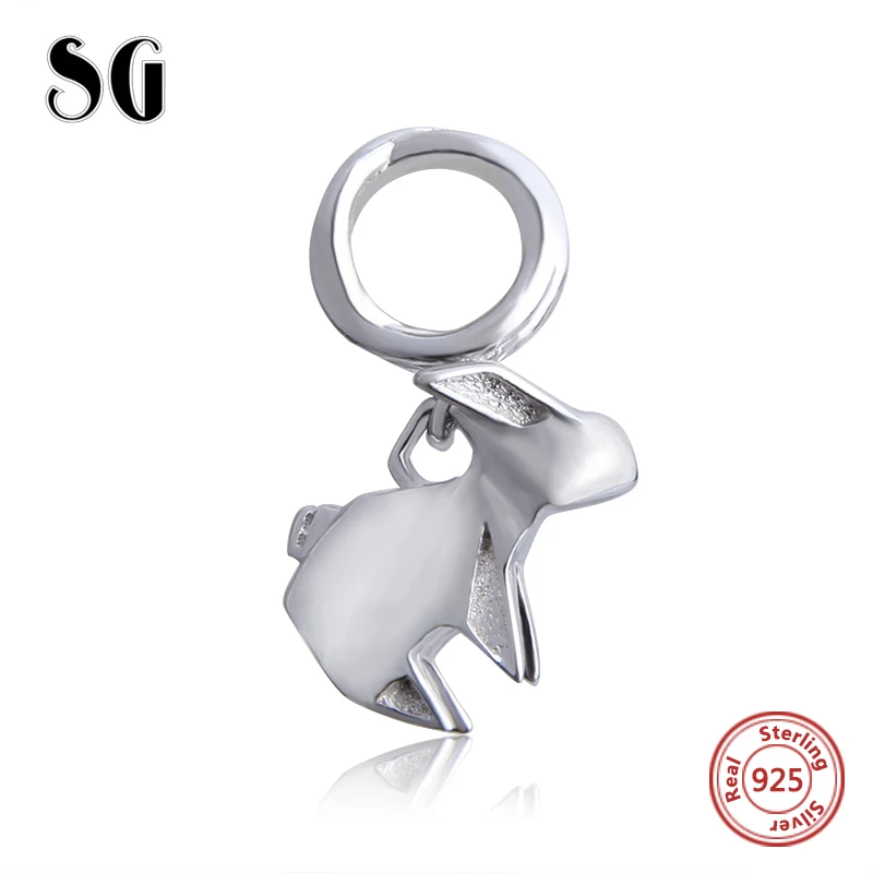 SG 925 пробы посеребренный симпатичный и рисунком в виде птичек оригами