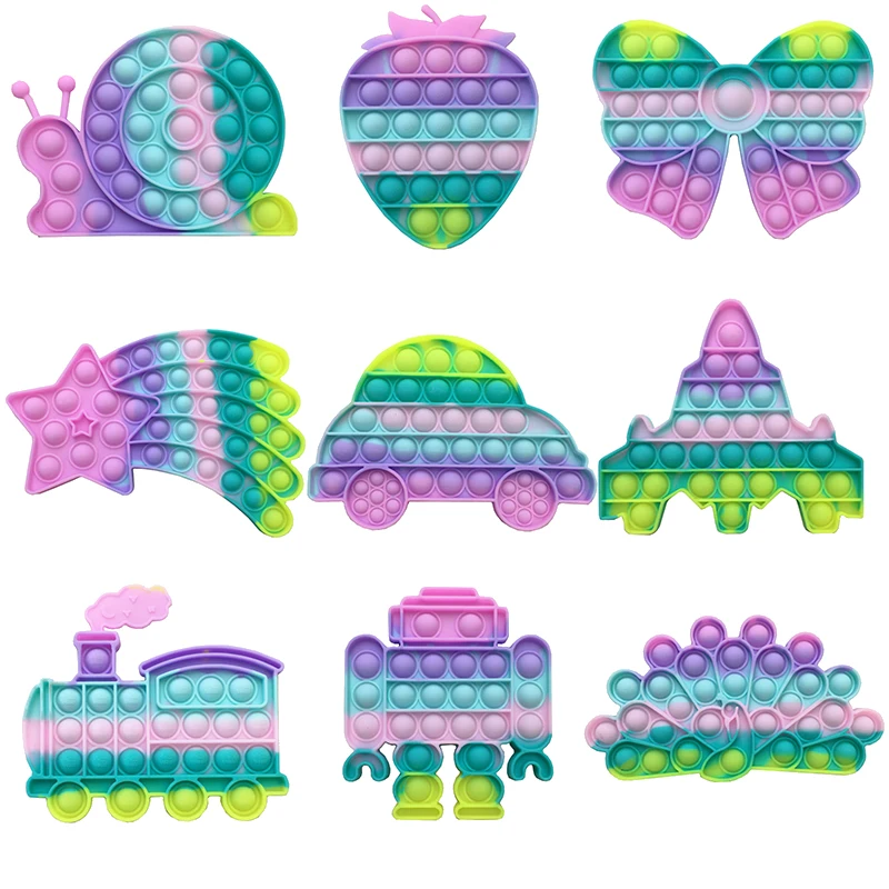 

Pop Push Bubble Sensory Fidget Toy Funny Poppit Fidget Toy Stress Relief Squishy Fidget Toys For Kids Simple Dimple Popet Gifts