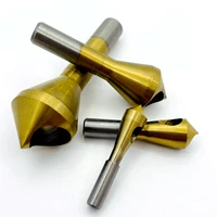 deburring chamfering tools cutter countersink drill bits titanium coated smooth hole metal 90 degree