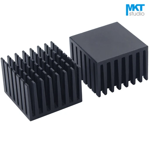 

5Pcs Black 28*28*20mm Aluminum Cooling Fin Radiator Heat Sink For TO-3P, MOS, IC, Amplifier, Power