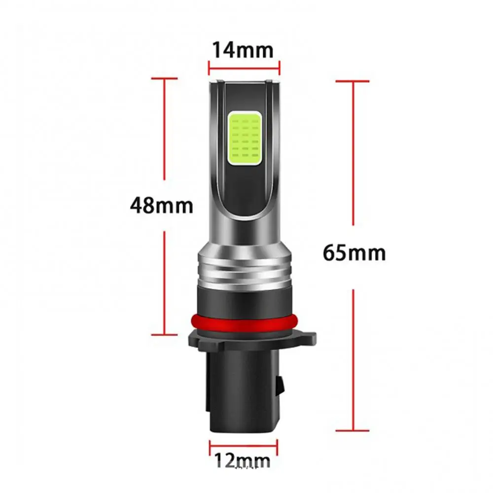 

2Pcs DC 9-30V Waterproof Car LED Headlight Limes Green Fog Lamp for EV19 P13W