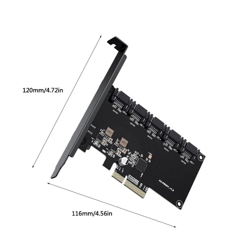 

SATA Expansion Card SATA3.0 Adapter PCIE To 5 Ports SATA3.0 Expansion Card
