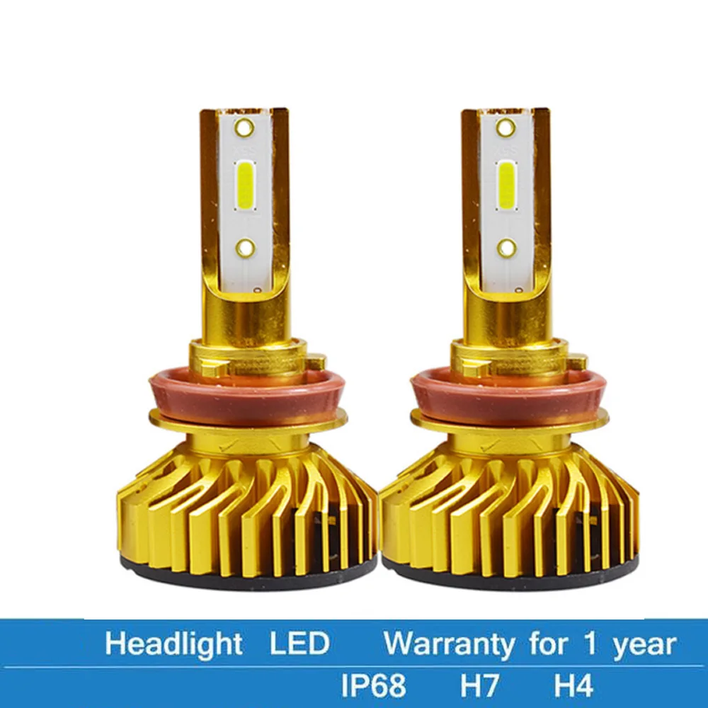 2 шт. H4 LED H7 автомобильные фары H1 HB4 H11 передние противотуманные ближнего света