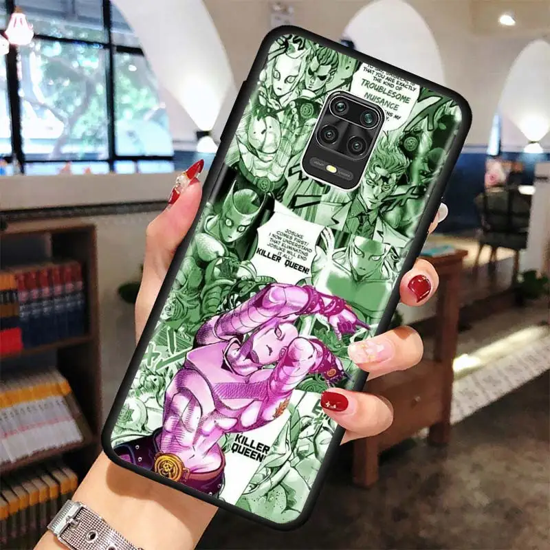 Cover for Xiaomi Redmi Note 9 9s 8T 8 Pro 7 Case for REDMI 8A 9A 9C 9T 9i Power Silicone Capa Soft Back Anime JoJo Killer Queen