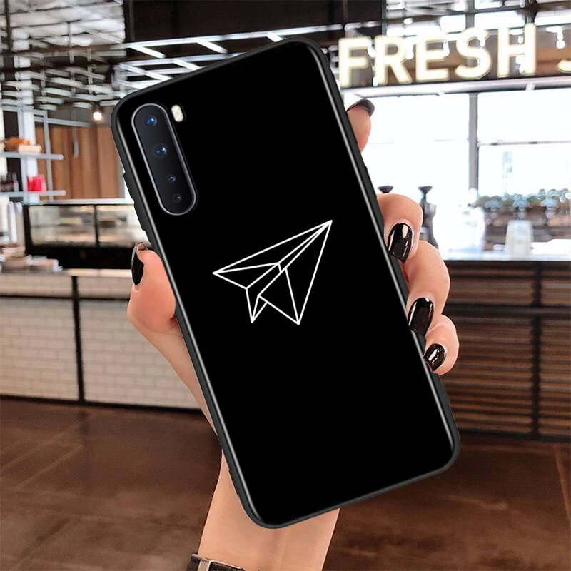 

Soft TPU Cover Aircraft Airplane Fly Travel for OnePlus Nord N100 N10 8T 8 7T 7 6T 6 5T Pro Black Phone Case