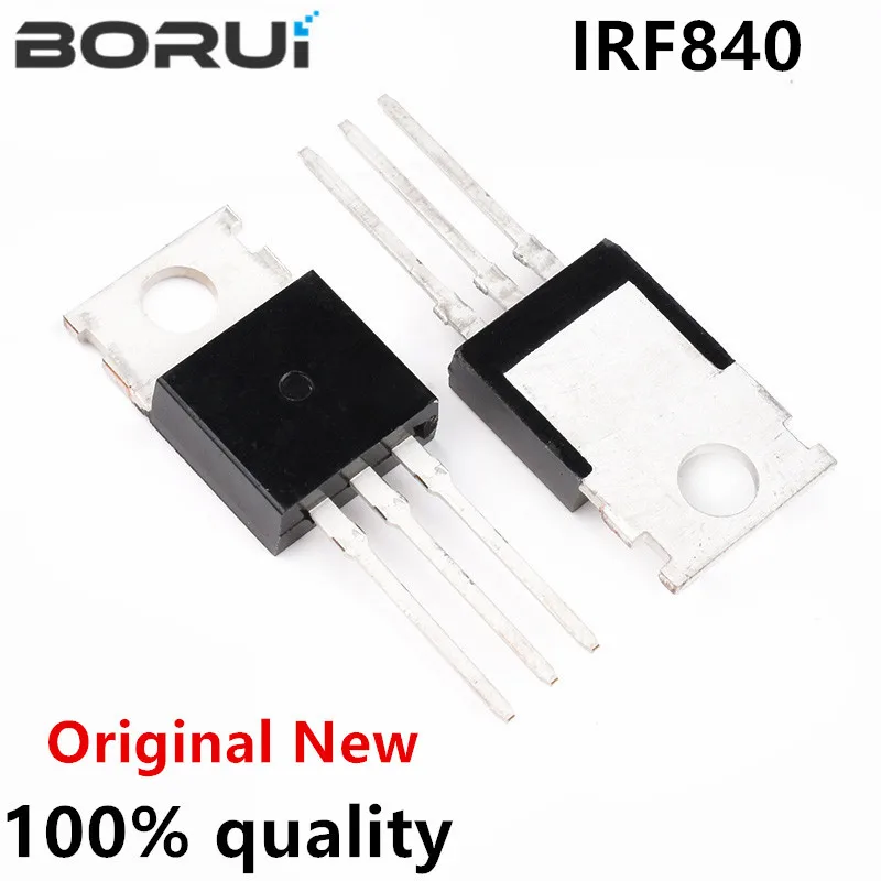 Новый и оригинальный чипсет IC IRF840 TO220 840 IRF840PBF TO-220 10 шт. | Электронные компоненты