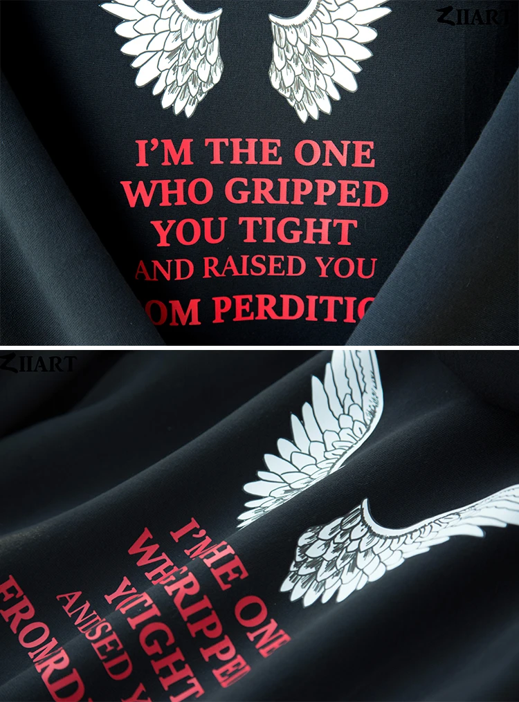 Man Boy Parkas Full Zip Coat Plus Velvet HIMYM Heart Hungry Hands Autumn Winter Couple Clothes ZIIART