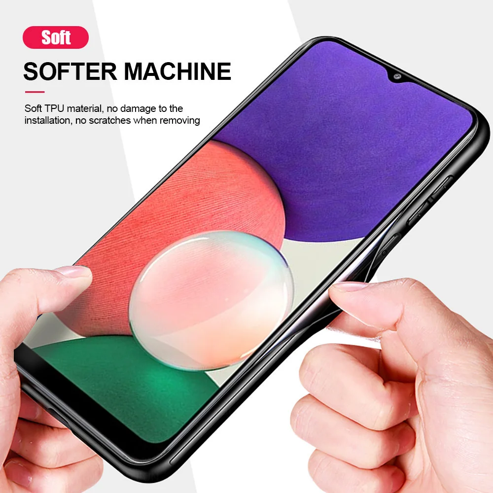 for samsung a22 5g case shockproof magnetic car holder phone cover for samsung galaxy a 22 a22 22a leather texture coque free global shipping