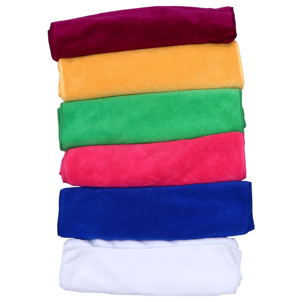 

6pcs Car Cleaning Towels Thickened Car Microfiber Towel Cleaning Towels