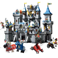 new creative 1023 lion king castle knights bricks diy military war building blocks toys for kids christmas birthday gifts