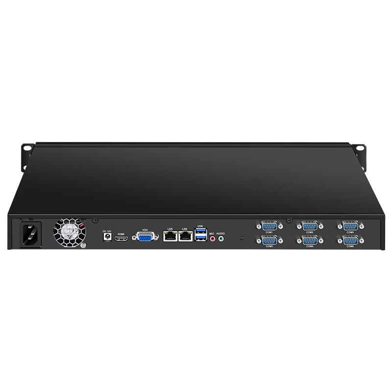 Промышленное компьютерное шасси 1U два сетевых порта 6 серийных COM-портов