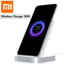 Original Xiaomi Vertical Air-cooled Wireless Charger 30W Max with Flash Charging for Xiaomi Mi 9 Pro 5G Mi Mix 3 For iPhone 11