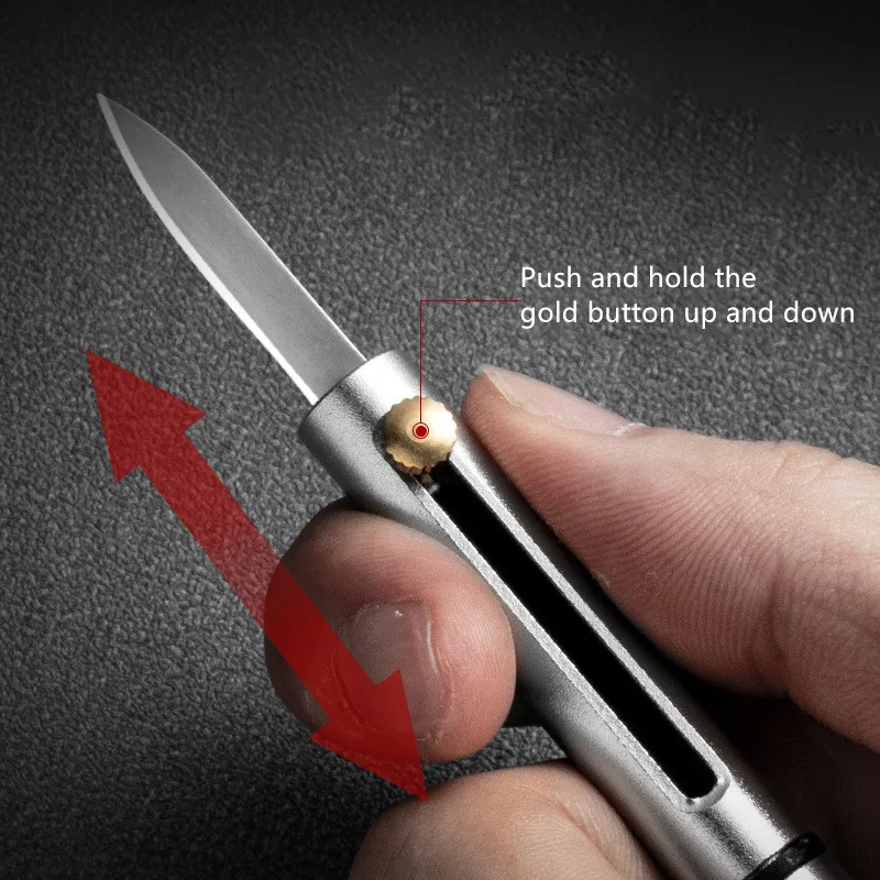 Портативный мини-Нож EDC креативный нож для улицы кольцо ключей в форме