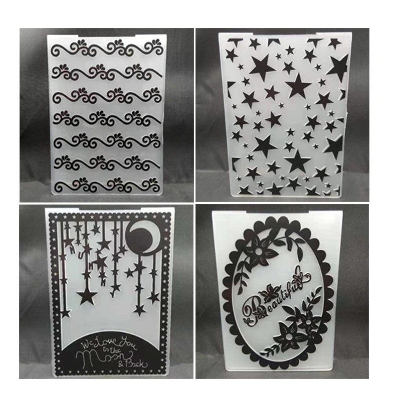 ZATWBS Красивая Ночная тиснение тарелки дизайн DIY бумаги Вырубные штампы
