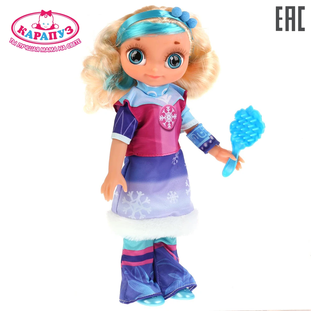 Кукла Карапуз озвученная Сказочный патруль Снежка 32 см. мэджик 15 песен и фразв