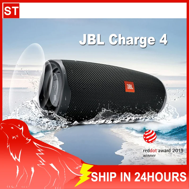 Портативный Bluetooth-динамик JBL Charge 4 бумбокс саундбар сабвуфер водонепроницаемый