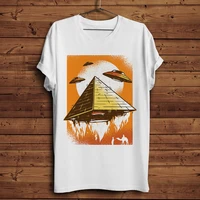 alien pyramids ufo funny t shirt men summer new white casual homme tshirt hipster streetwear t shirt