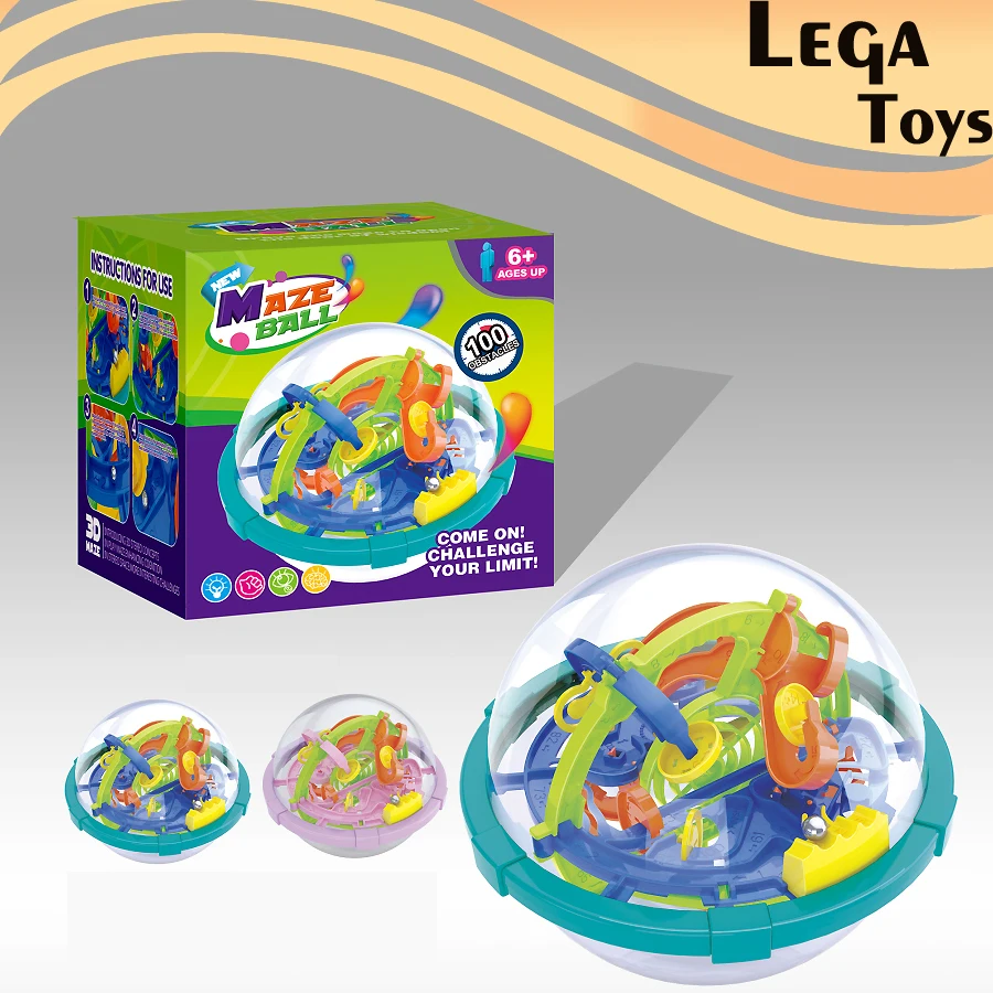 Новая Магическая головоломка Лабиринт мяч с 100 препятствиями образовательный