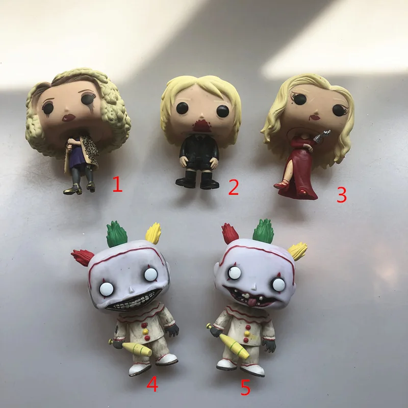 

Original Used TV: American Horror Story - The Countess, Holden, Twisty, Sally Vinyl Figure Collectible Model Loose Toy