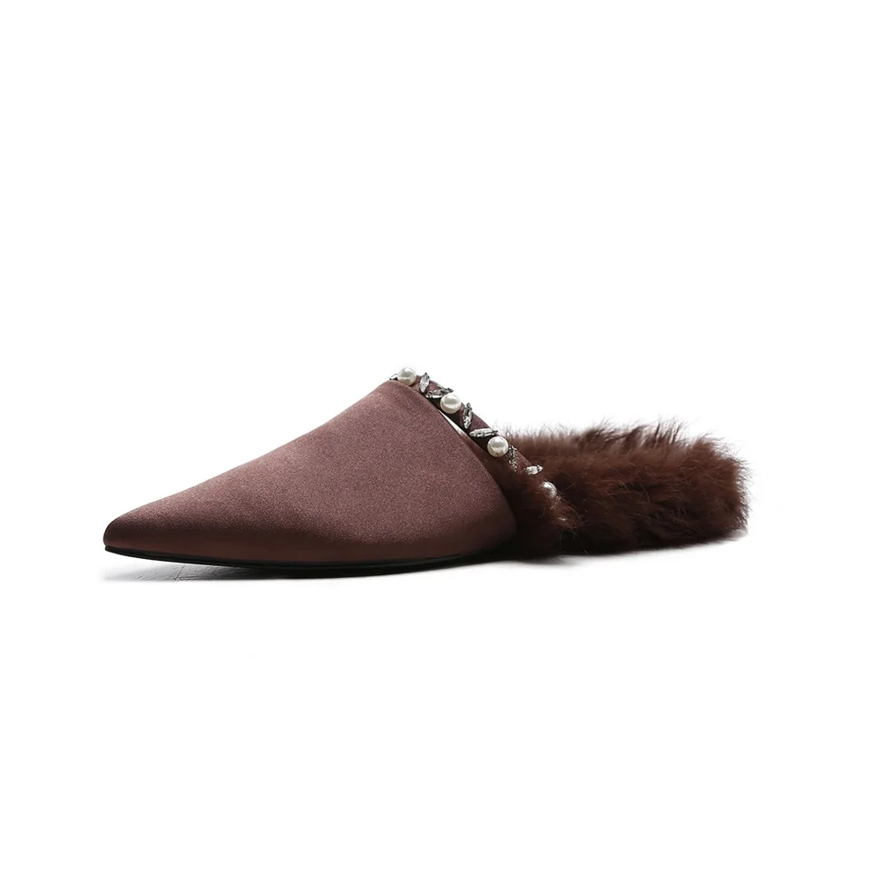 Женская обувь Мюллер Удобные женские шлепанцы ручной работы из свиной кожи с