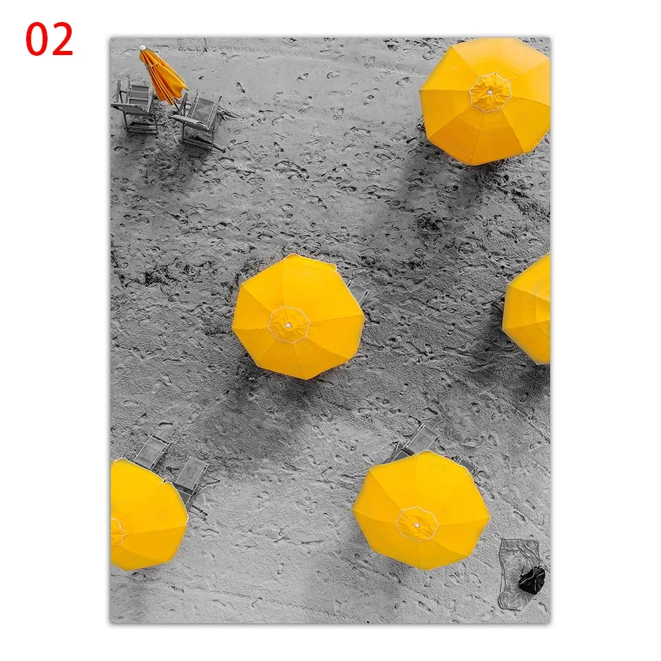 Скандинавский постер с ландшафтом колесо обозрения оранжевый автобус