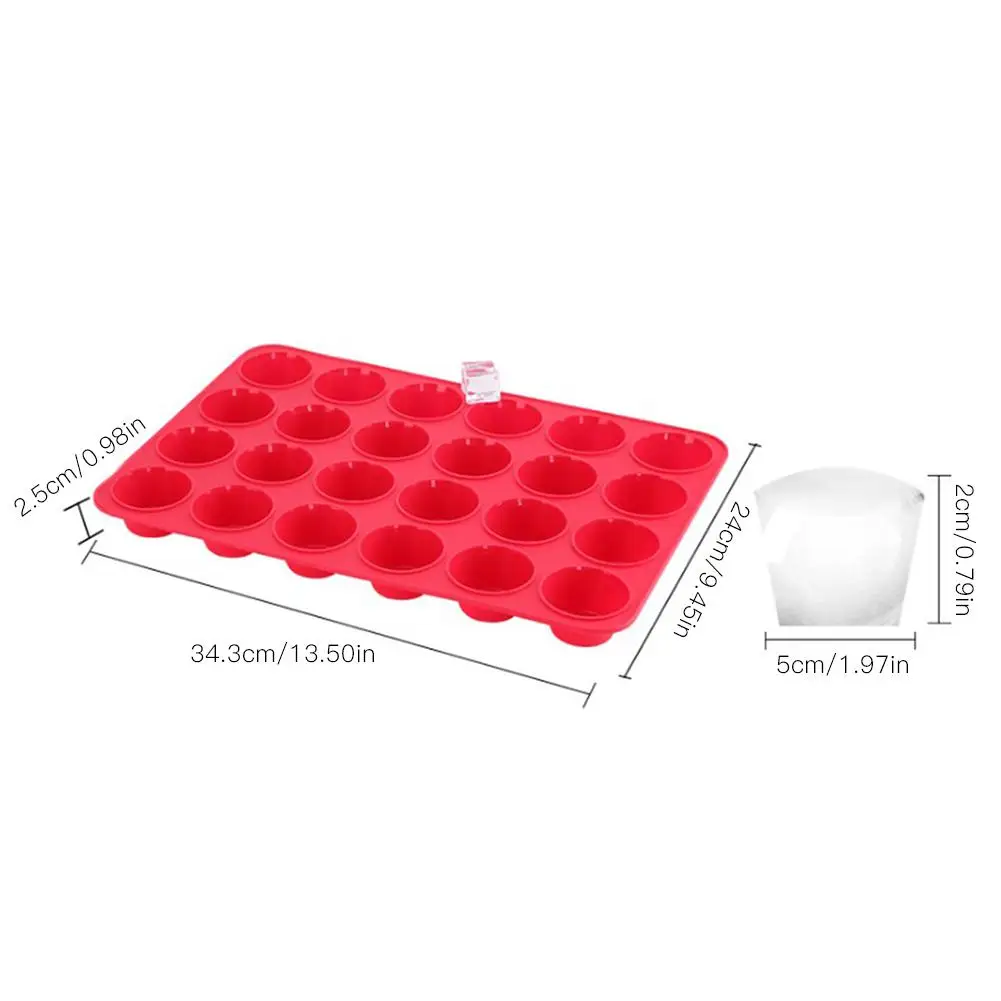 24 Сетки Силиконовый поднос для кубиков льда DIY форма пищевого класса